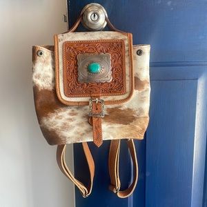 Brand new leather American Darling Western backpack.